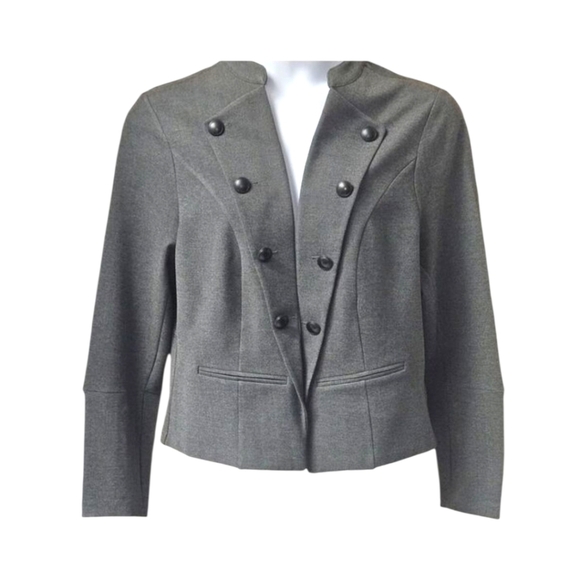 TORRID PLUS SIZE GRAY Twill Fabric Mixed Anorak Jacket/Blazer Size 2X - Picture 2 of 13